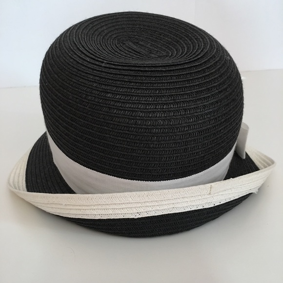 Vintage 1980’s Toucan Art Deco Retro Black Bow Flapper Cloche Derby Hat - Picture 6 of 15